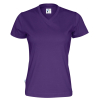 141021 885 v neck ss Tee lady F purple